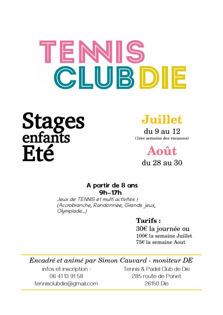 Stage d'été